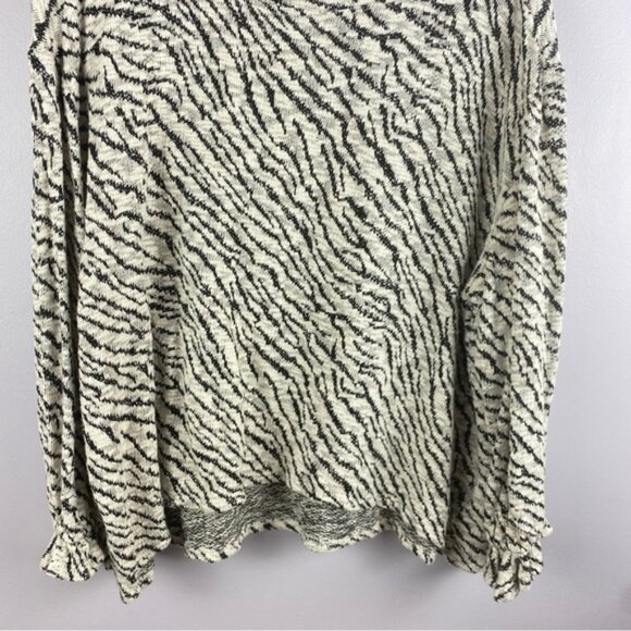 Zac&Rachel Zebra Print Cotton Blend Long Sleeve Sweater 2X - Picture 3 of 10